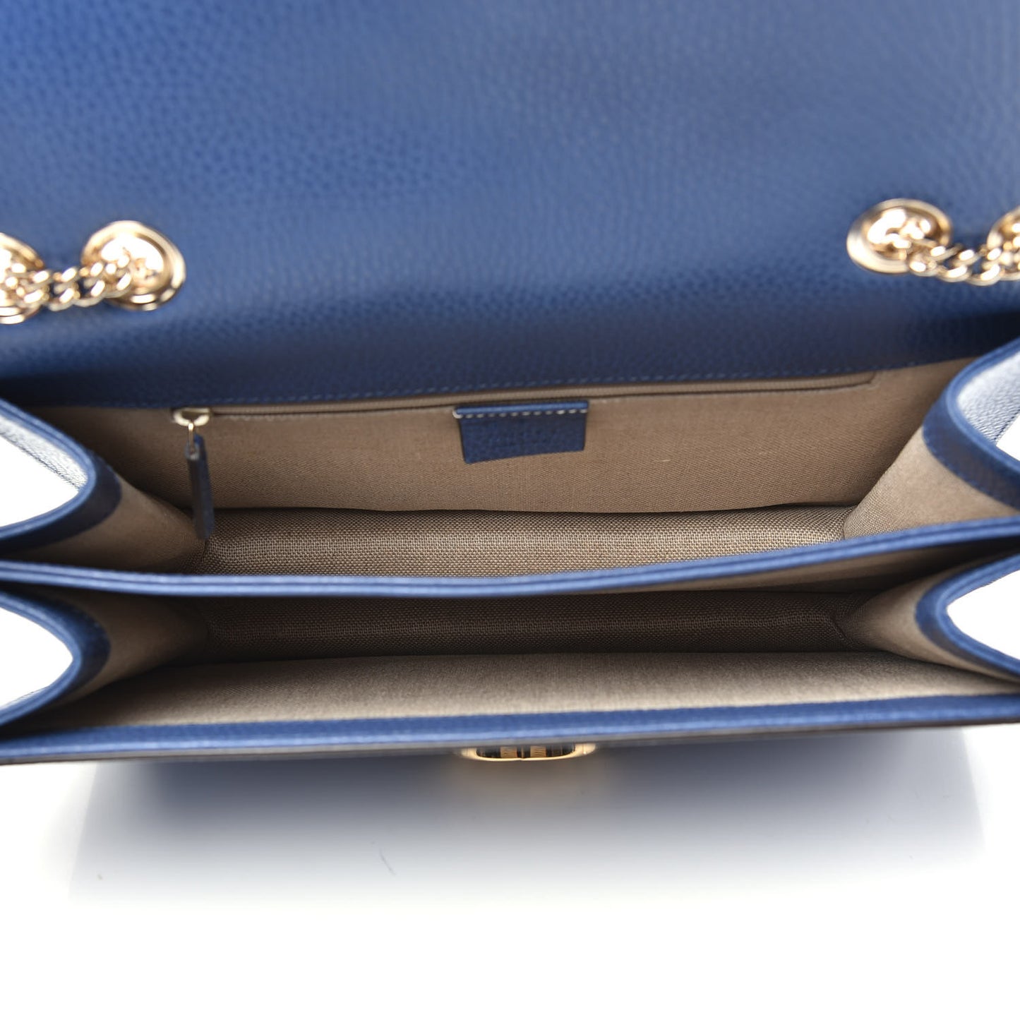 Dollar Calfskin Interlocking G Shoulder Bag Caspian
