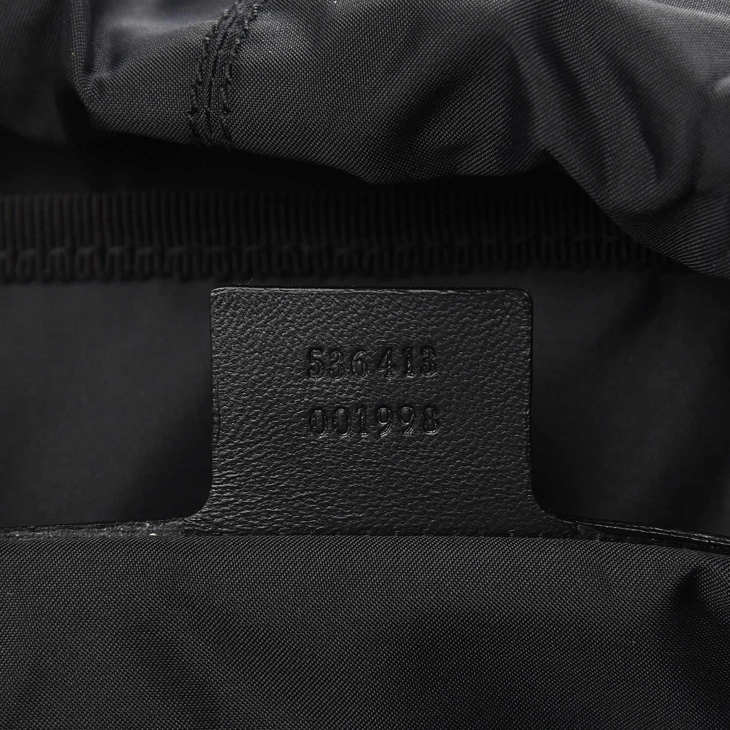 Gucci X DAPPER DAN Calfskin Laminated Ayers GG Micro Monogram Double Buckle Backpack Black Gold 7 of 9