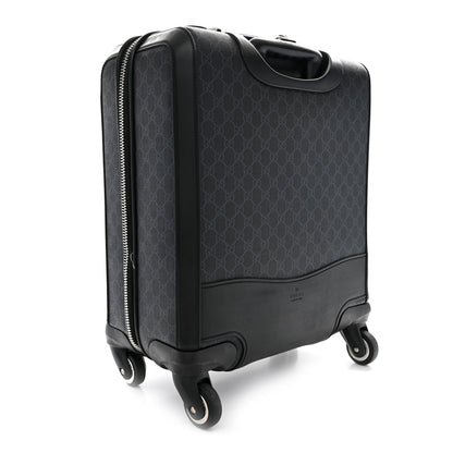 Gucci GG Supreme Monogram Gran Turismo Suitcase Black Grey 2 of 12
