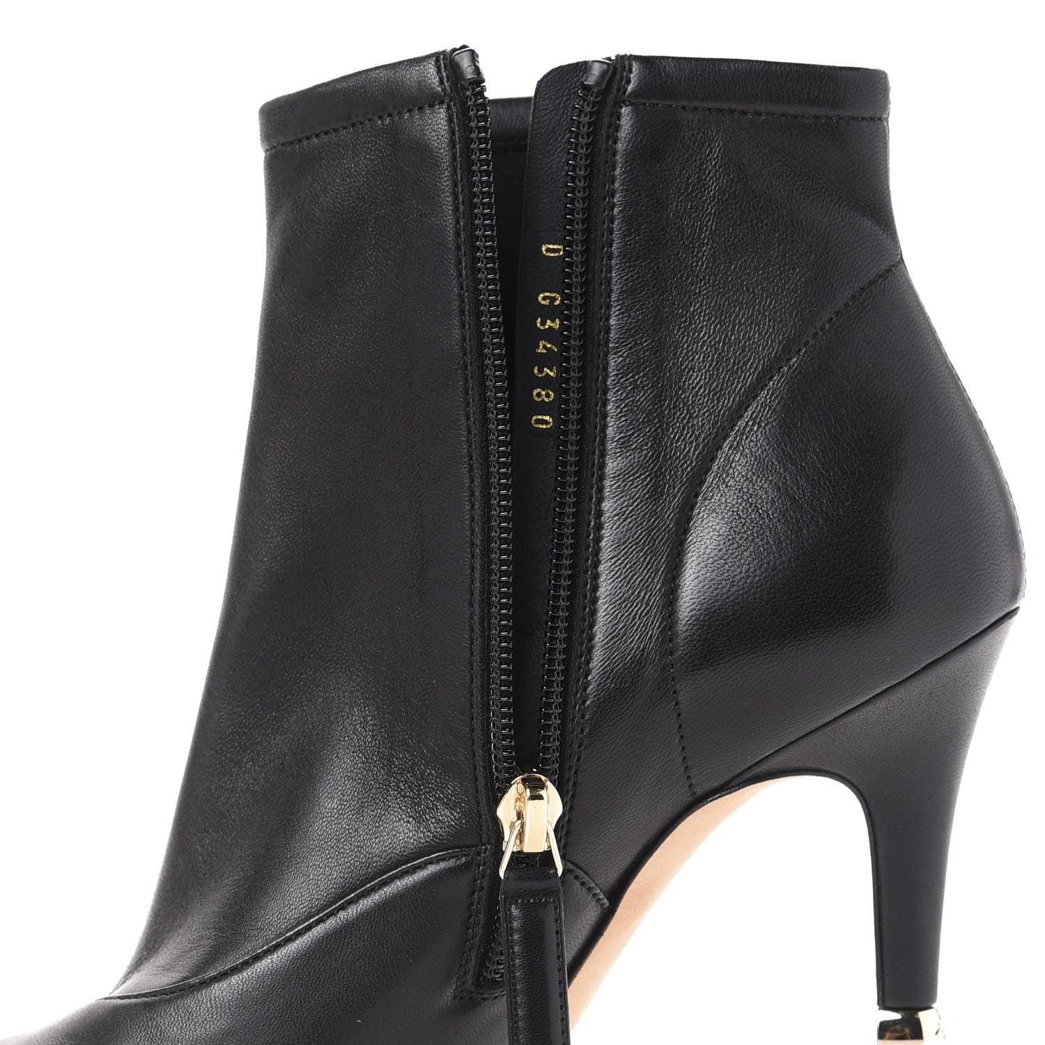 Chanel Lambskin Peep Toe Short Ankle Boots 38 Black 9 of 11