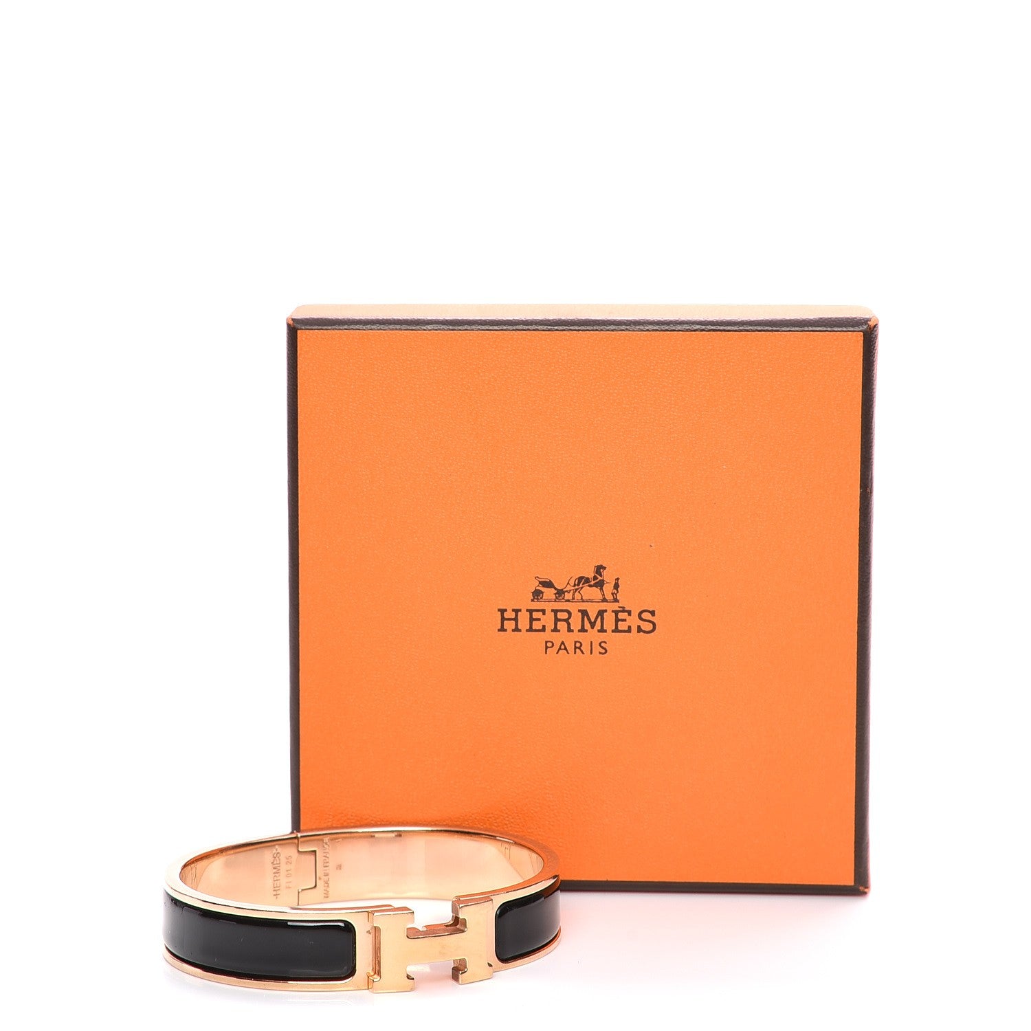 Hermes Enamel Narrow Clic Clac H Bracelet PM Black 6 of 6