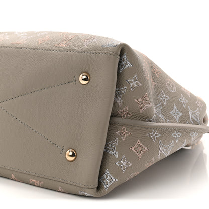 Louis Vuitton Reverse Mahina Carmel Hobo Gray 9 of 10