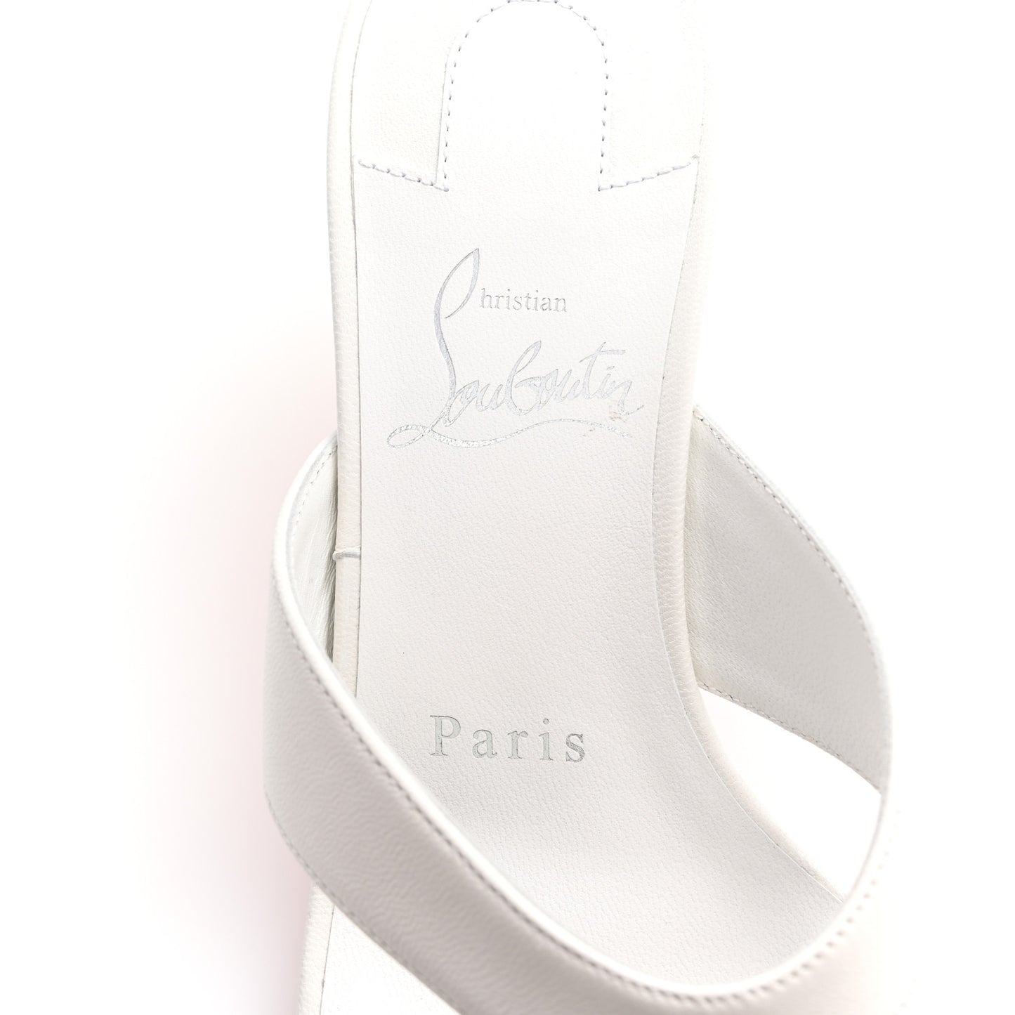 Calfskin Raratonga 55 Thong Sandals 36.5 White