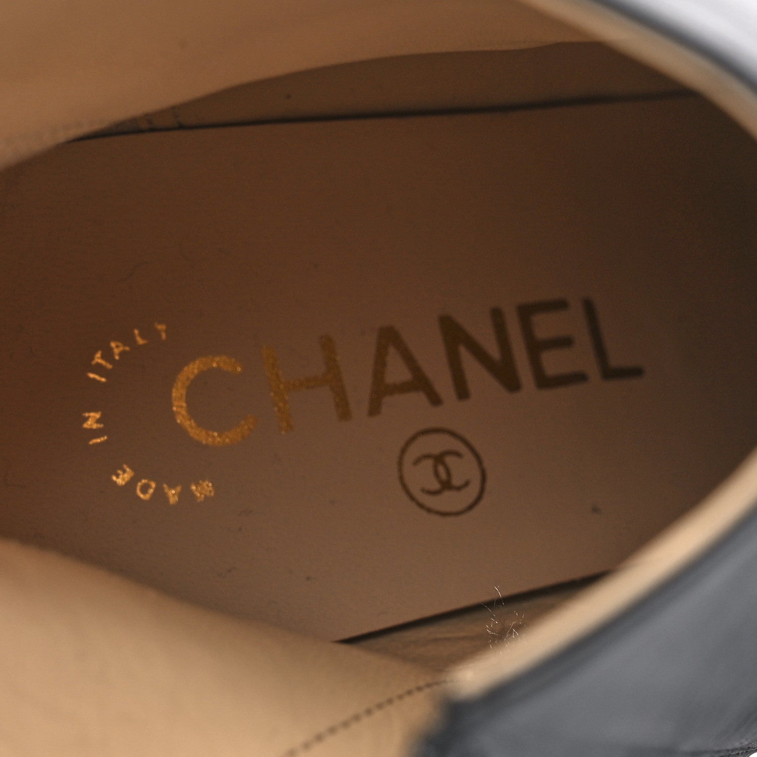 Chanel Calfskin Cap Toe CC Short Boots 38.5 Black 8 of 8