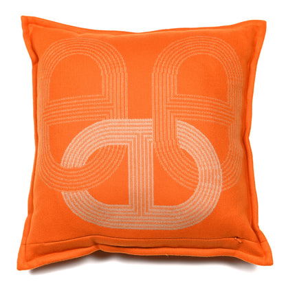 Hermes Merino Wool Circuit 24 Pillow Orange Sable 2 of 3