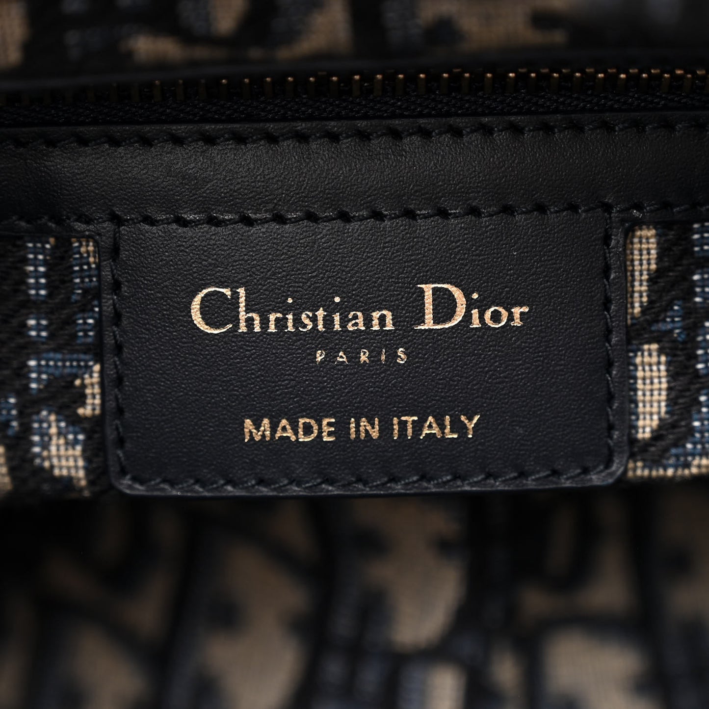 Wicker Oblique Medium Lady Dior Bag Blue