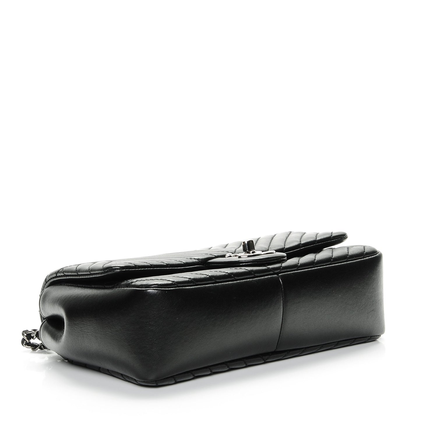 Lambskin Small CC Crossing Flap Black