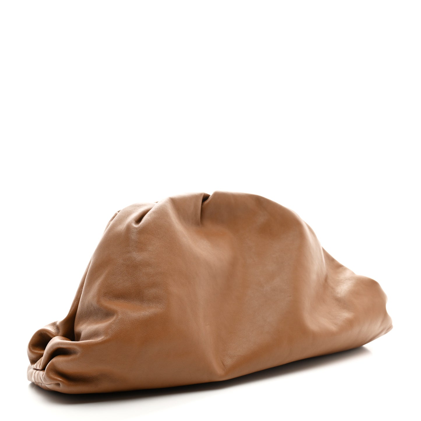 Smooth Butter Calf The Pouch Oversized Clutch Cammello