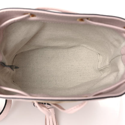 Gucci Monogram Jumbo GG Textured Dollar Calfskin Mini Ophidia Bucket Bag Beige Perfect Pink 5 of 11