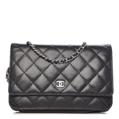 Chanel Caviar Quilted Wallet On Chain WOC Black 1 of 11