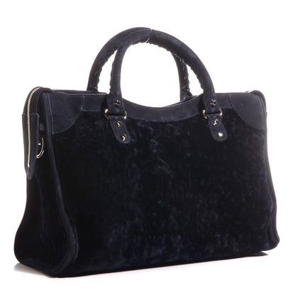 Balenciaga Shearling Classic Hardware City Black 3 of 15