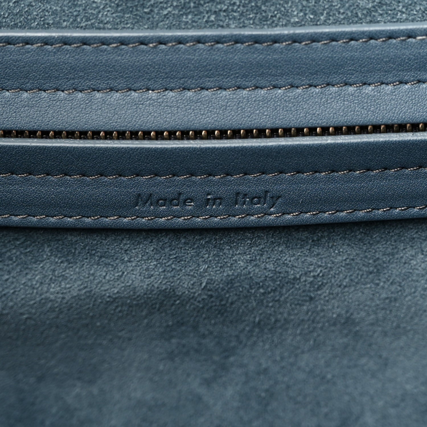 Celine Supple Calfskin Medium Phantom Luggage Blue 7 of 11