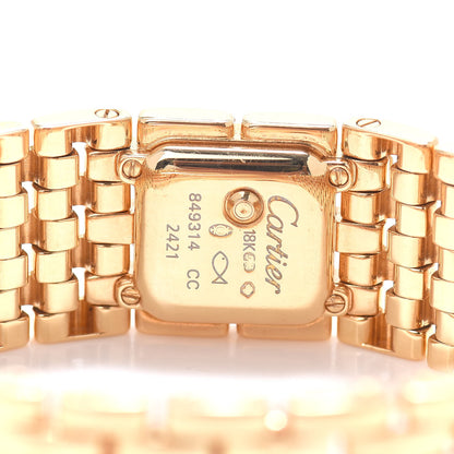 Cartier 18K Yellow Gold Diamond Mother of Pearl 21mm Panthere Ruban Quartz Watch 4 of 5