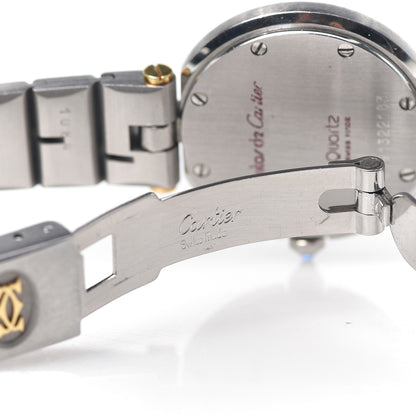 Cartier Stainless Steel 18K Yellow Gold 27mm Santos De Cartier Vendome Quartz Watch 6 of 6