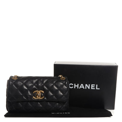 Chanel Calfskin Quilted Retro Chain Flap Black 5 of 9