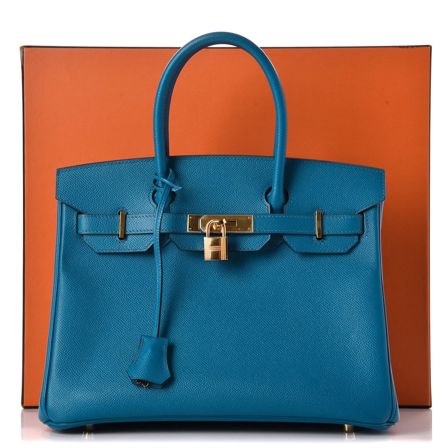 Epsom Birkin 30 Bleu Izmir