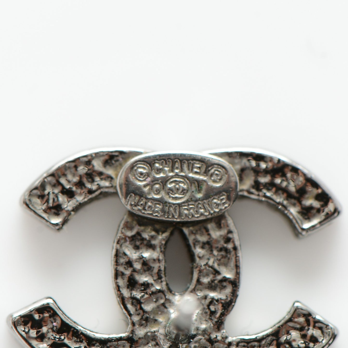 Ruthenium Bead CC Drop Earrings Black