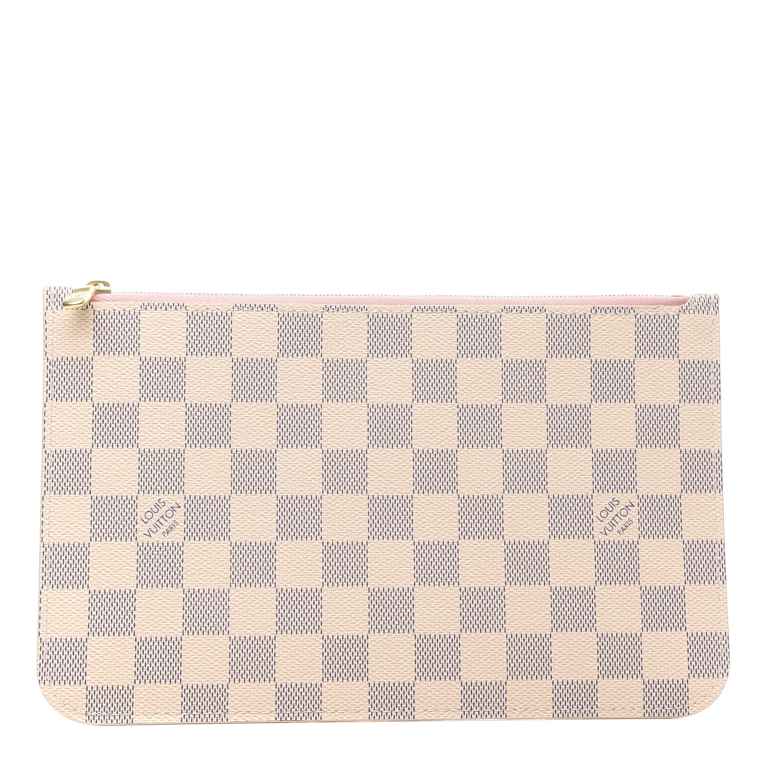 Louis Vuitton Damier Azur Neverfull MM GM Pochette Rose Ballerine 1 of 6