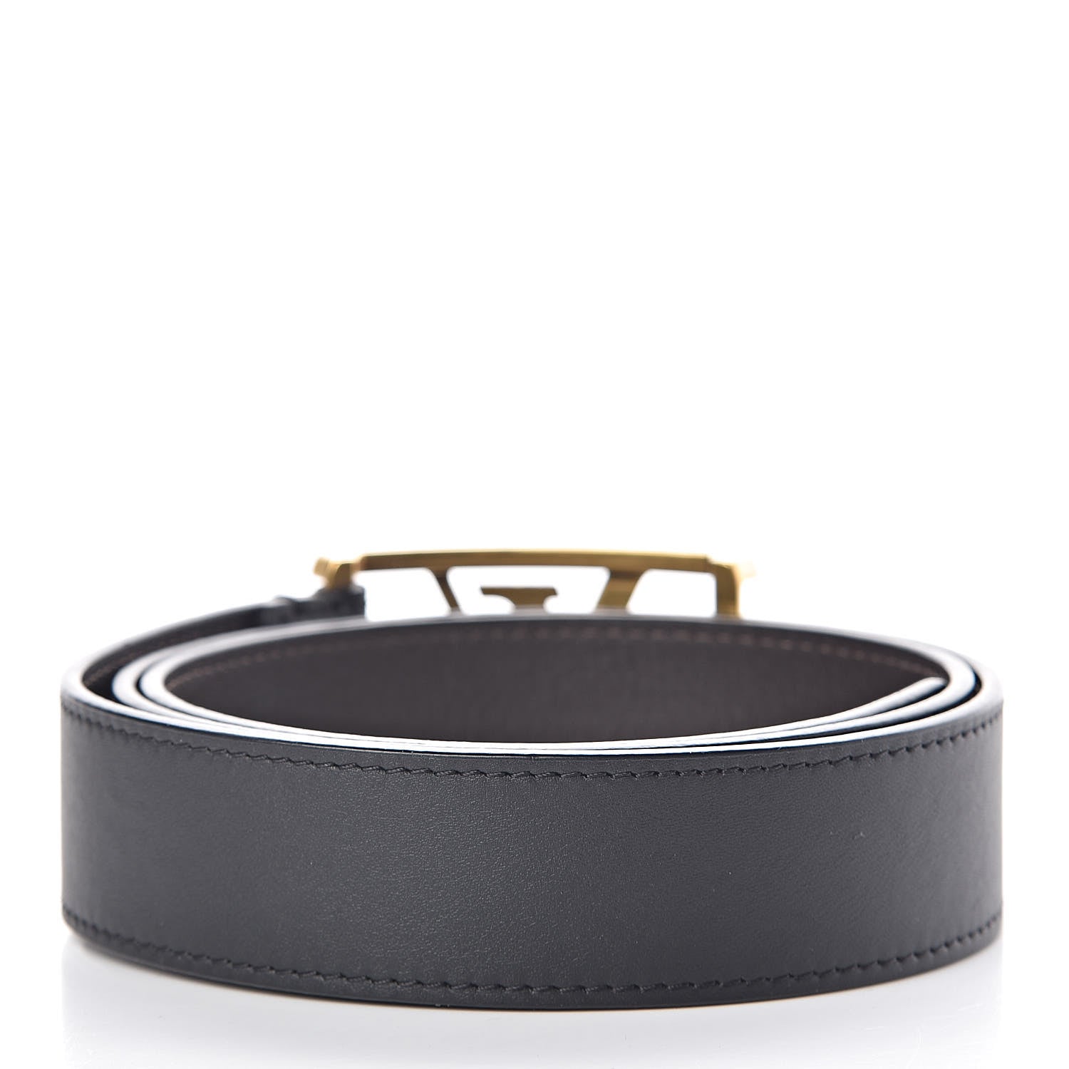 Louis Vuitton Calfskin LV Montana Belt 90 36 Black 3 of 7