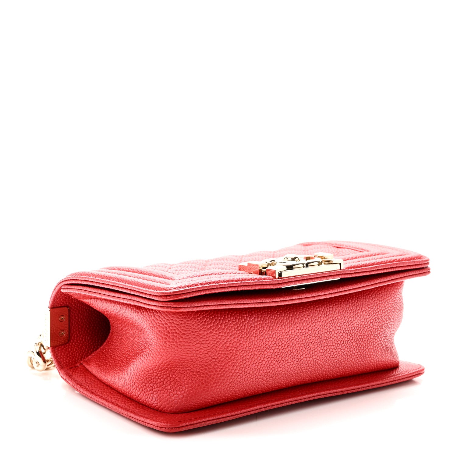 Chanel Caviar Quilted Small Boy Flap Red 4 of 10