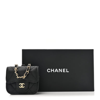Chanel Caviar Quilted Airpods Pro Case Black 14 of 14