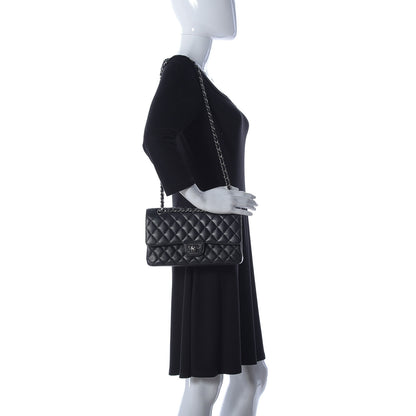 Chanel Caviar Quilted Medium Double Flap Black 2 of 12