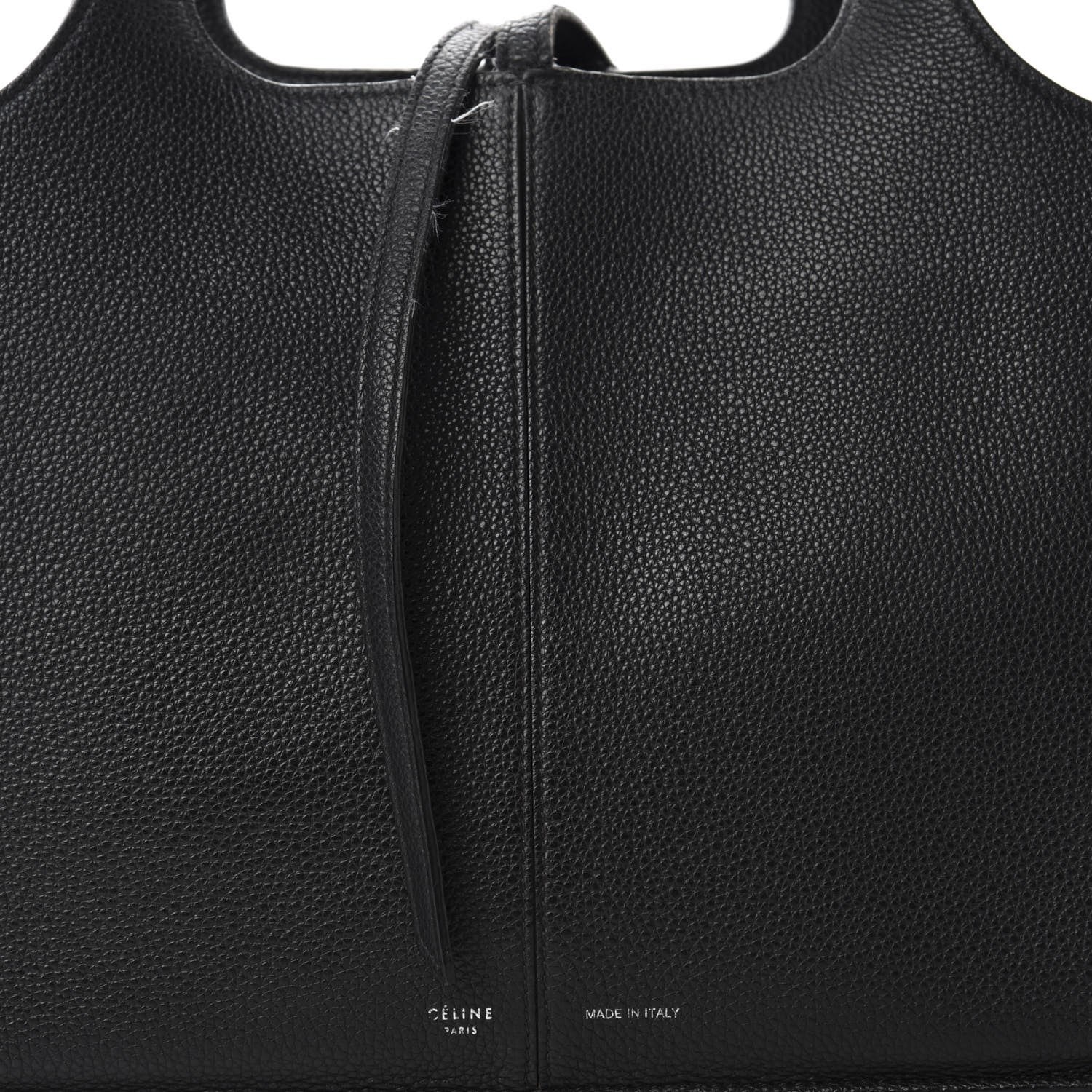 Celine Baby Grained Calfskin Small Tri-Fold Bag Black 11 of 11