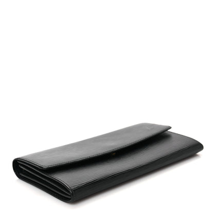 Louis Vuitton Epi Sarah Wallet Black 4 of 8