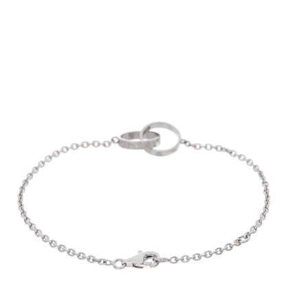 Cartier 18K White Gold Interlocking LOVE Bracelet 2 of 3