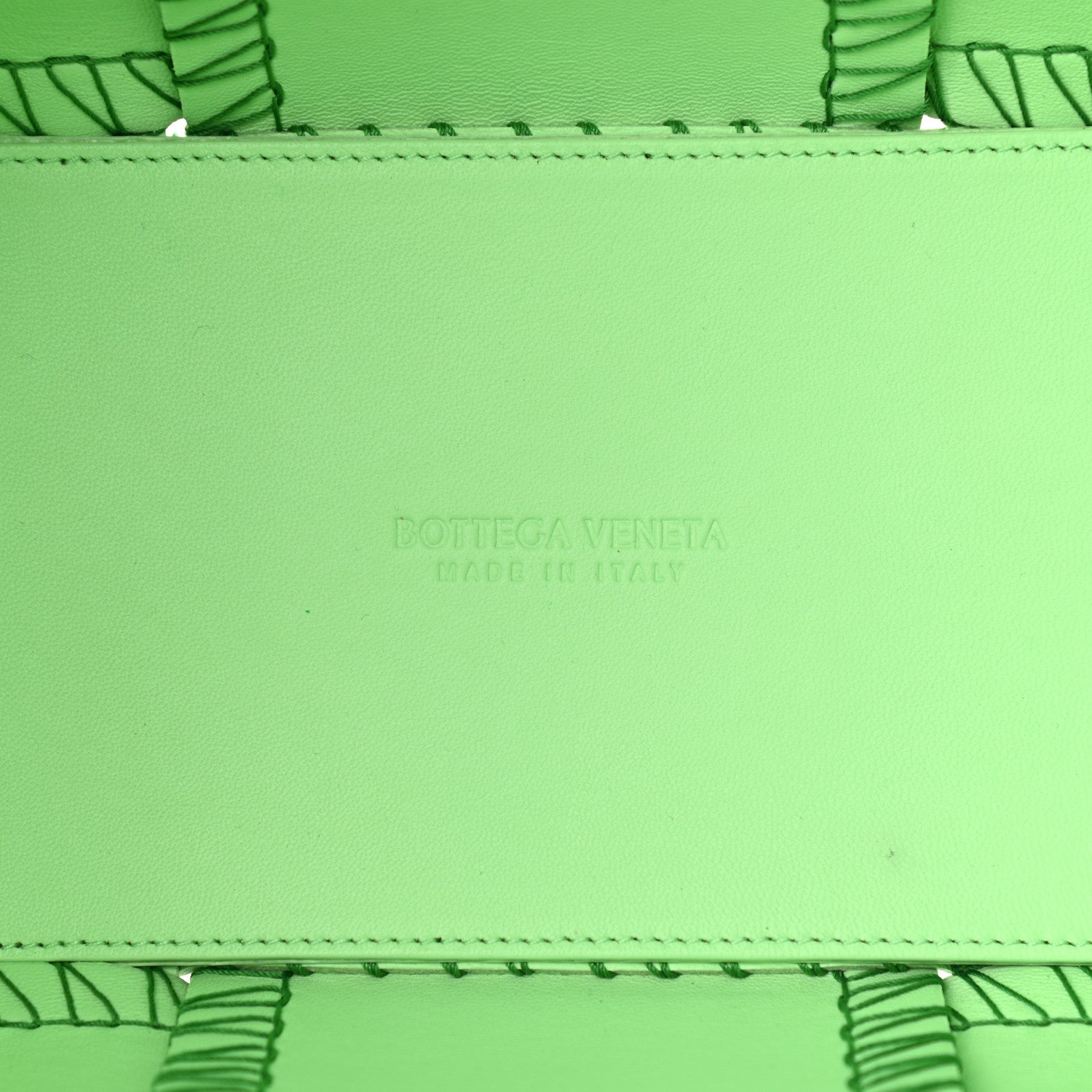 Bottega Veneta Nappa Maxi Intrecciato Overlock Stitched Small Arco Tote Wasabi Parakeet 7 of 11