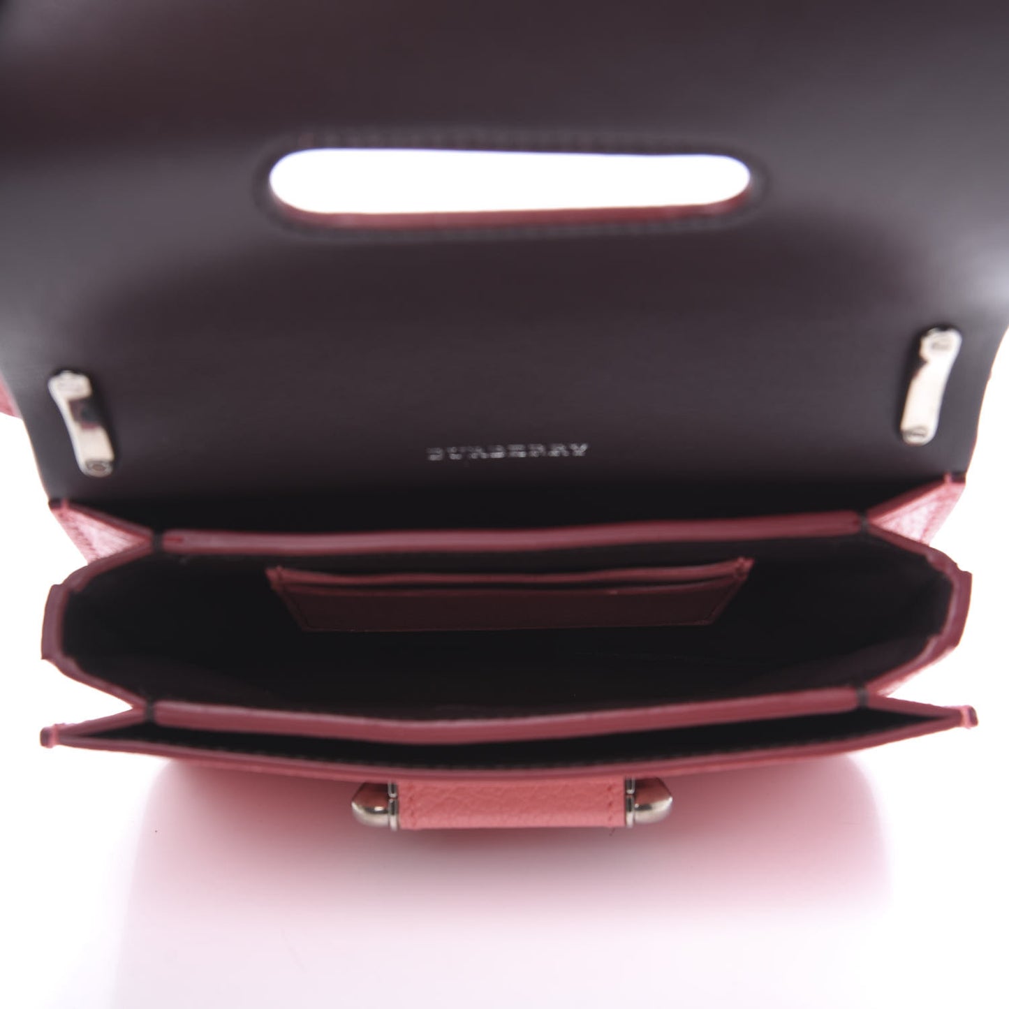 Goatskin Mini D-Ring Bag Bright Coral Pink