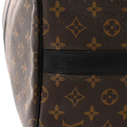 Louis Vuitton Monogram Macassar Keepall Bandouliere 55 6 of 8
