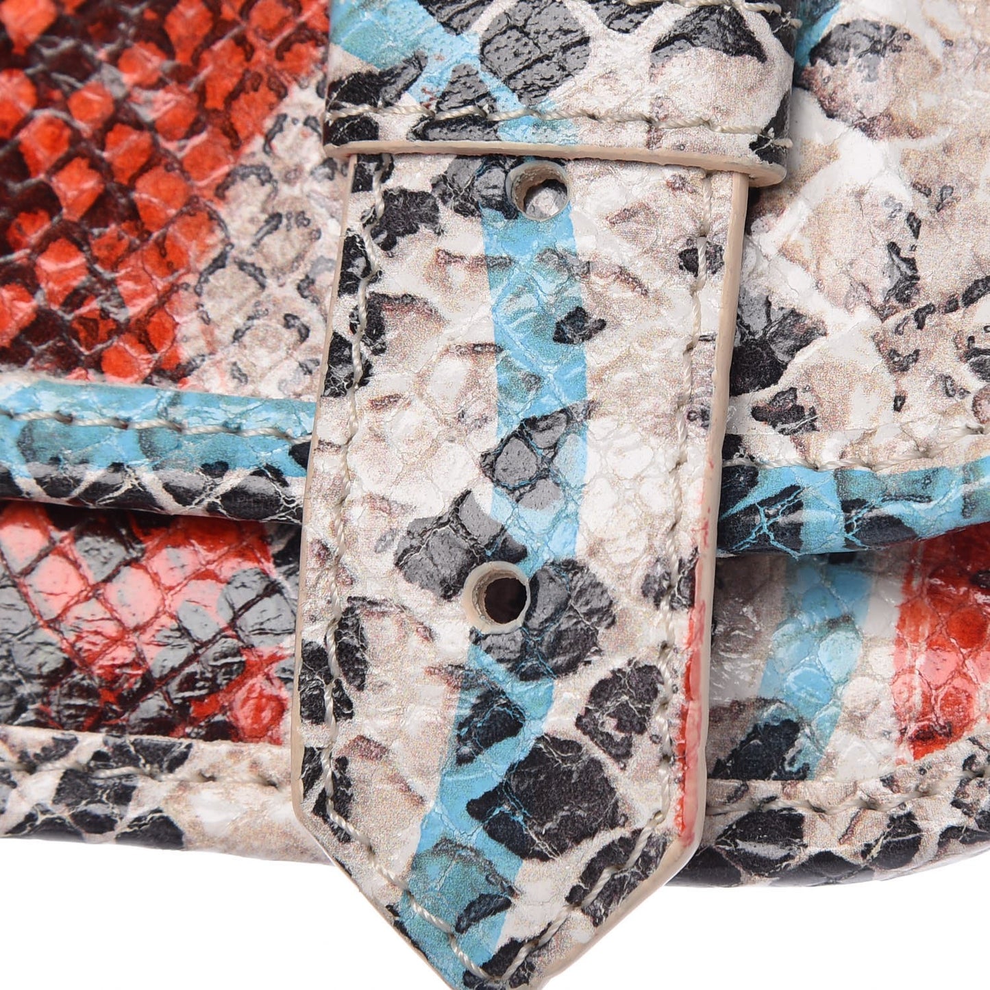 Python Calfskin Embossed PS1 Wallet Multicolor