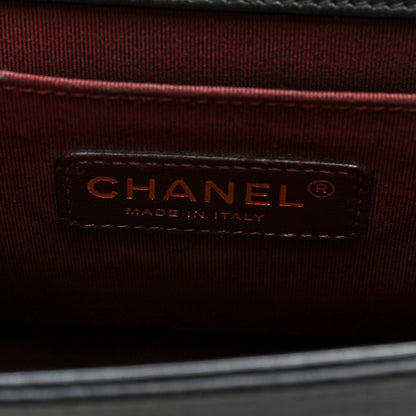 Chanel Goat Hair Medium Celtic Boy Flap Black 6 of 10