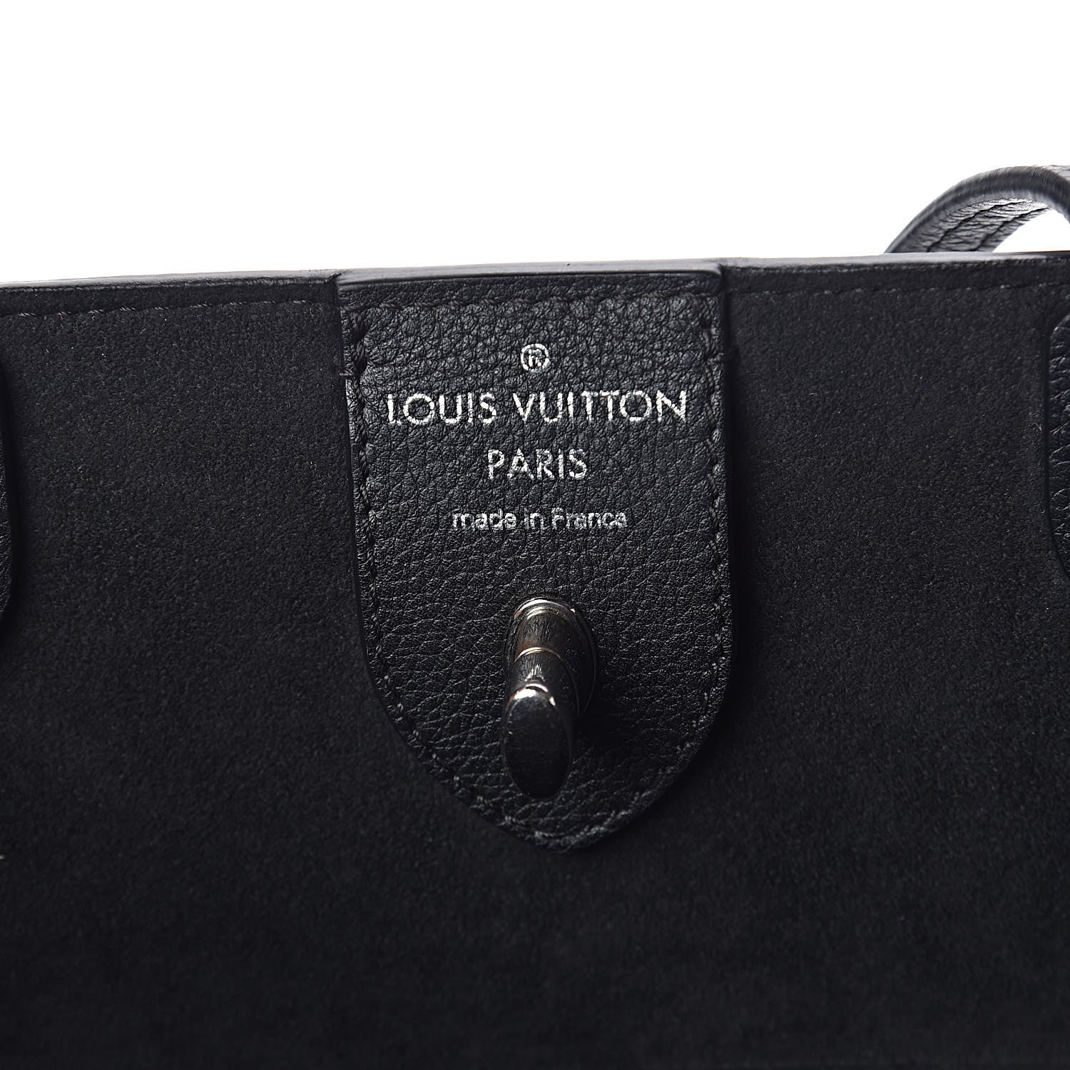 Louis Vuitton Calfskin Lockme Cabas Black 6 of 8