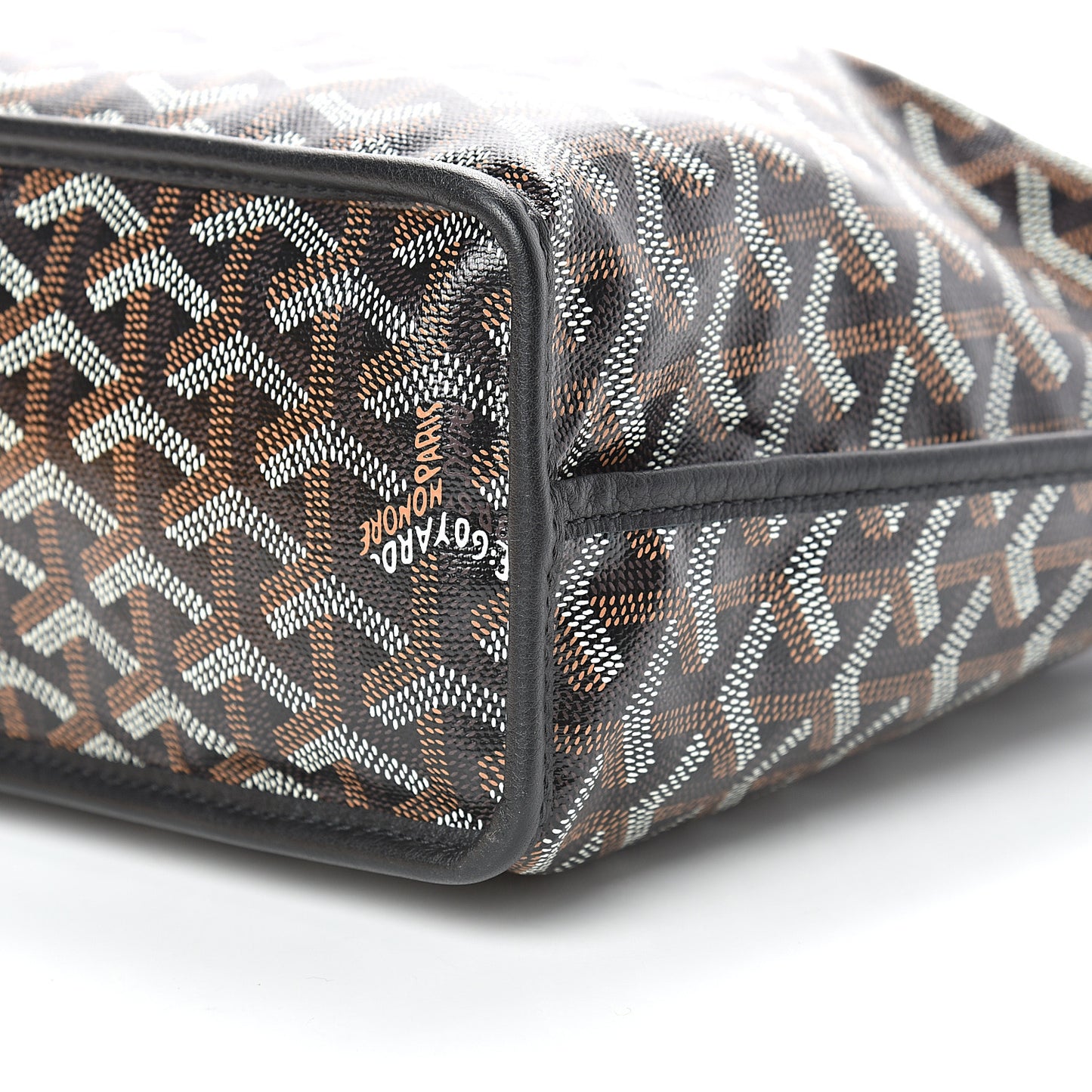 Goyardine Reversible Mini Anjou Black