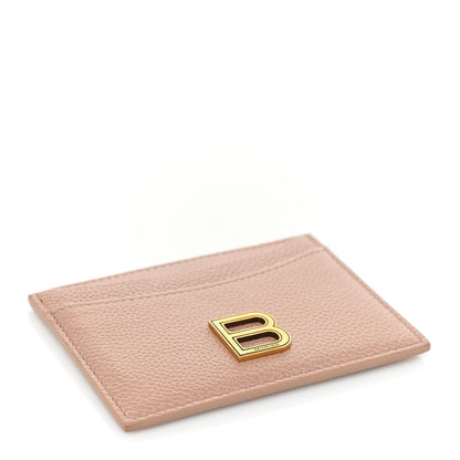 Balenciaga Grained Calfskin Hourglass Card Holder Nude Beige 4 of 10