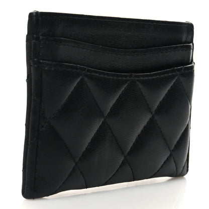 Chanel Lambskin Quilted Card Holder Black 3 of 9