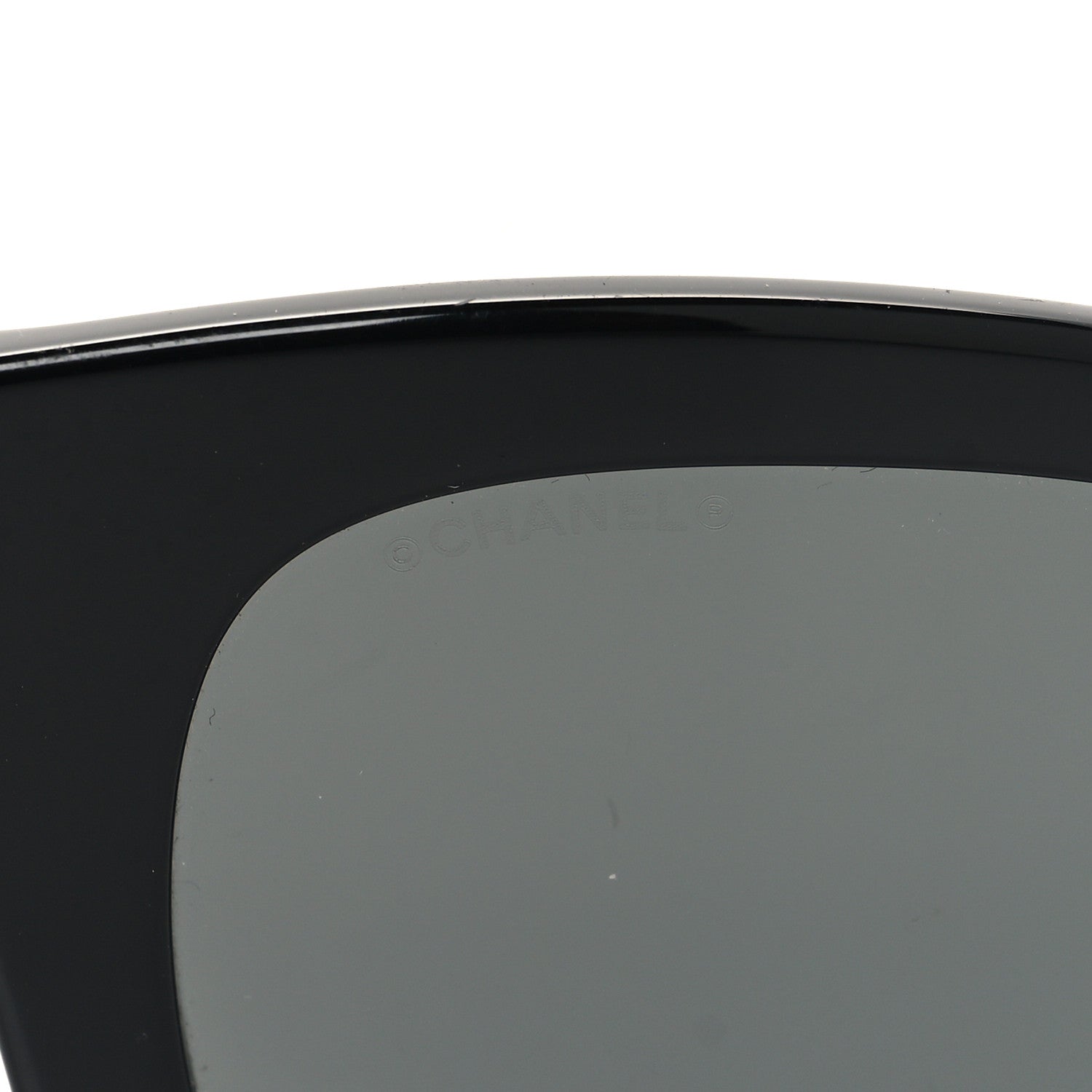 Chanel Acetate Square CC Heart Sunglasses 5478 Black 7 of 9