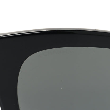 Chanel Acetate Square CC Heart Sunglasses 5478 Black 7 of 9