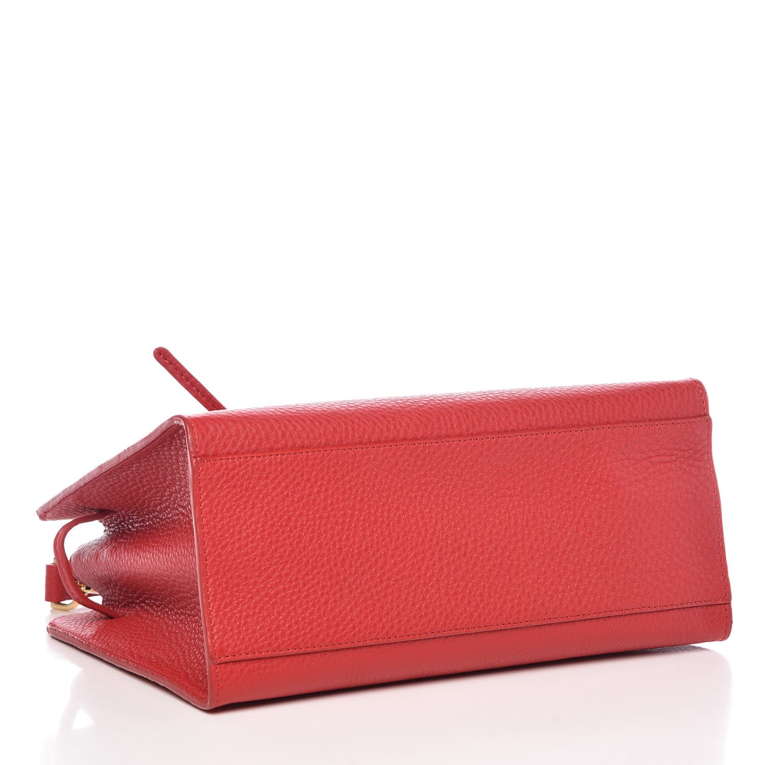 Mansur Gavriel Tumble Calfskin Mini Sun Bag Red 4 of 6