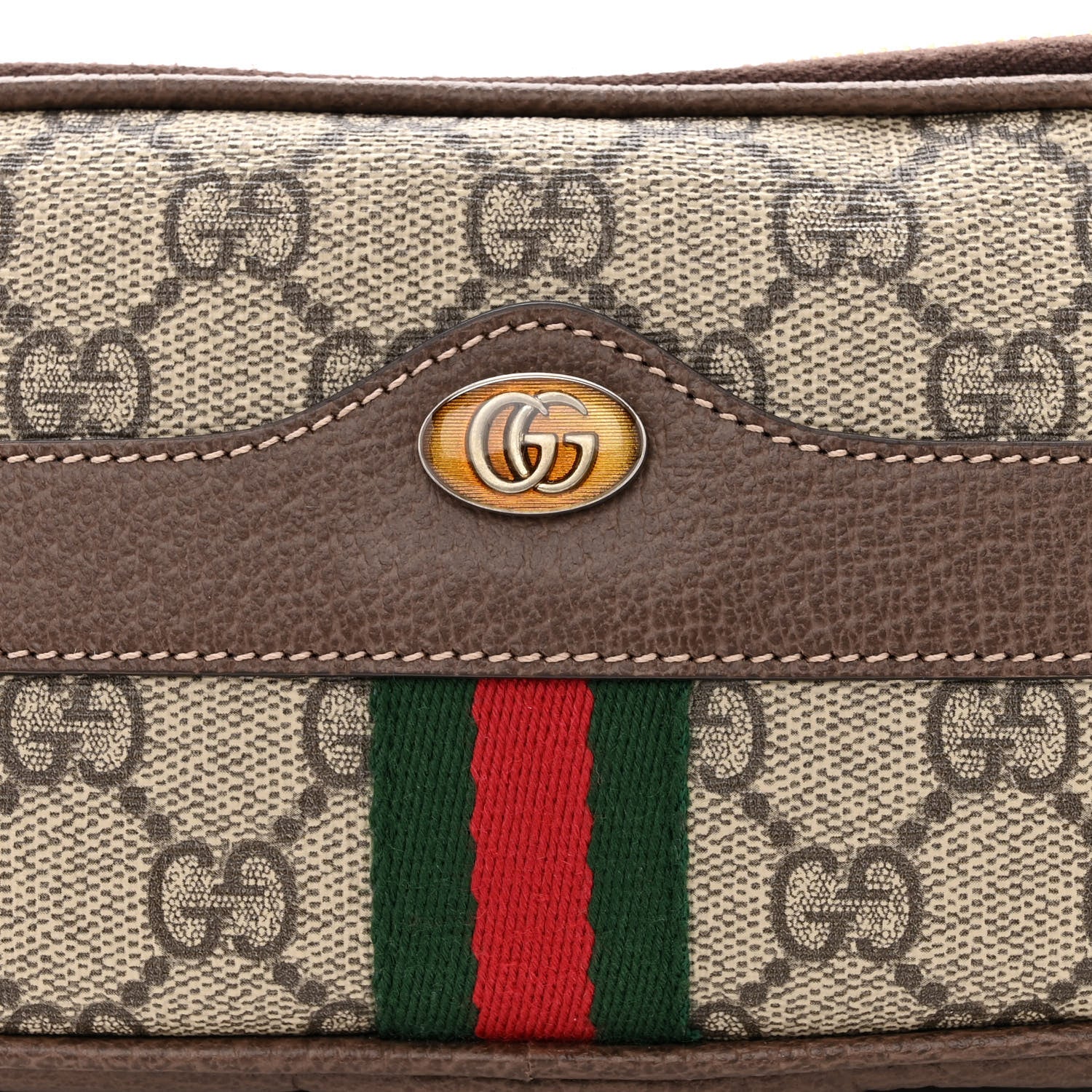 Gucci GG Supreme Monogram Ophidia Belted iPhone Case 85 34 Dark Brown 9 of 12