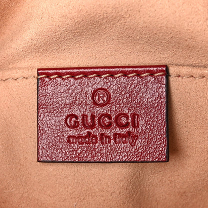 Gucci Monogram Azalea Calfskin Matelasse Diagonal Small GG Marmont Chain Shoulder Bag Beige Ebony New Cherry Red 6 of 12