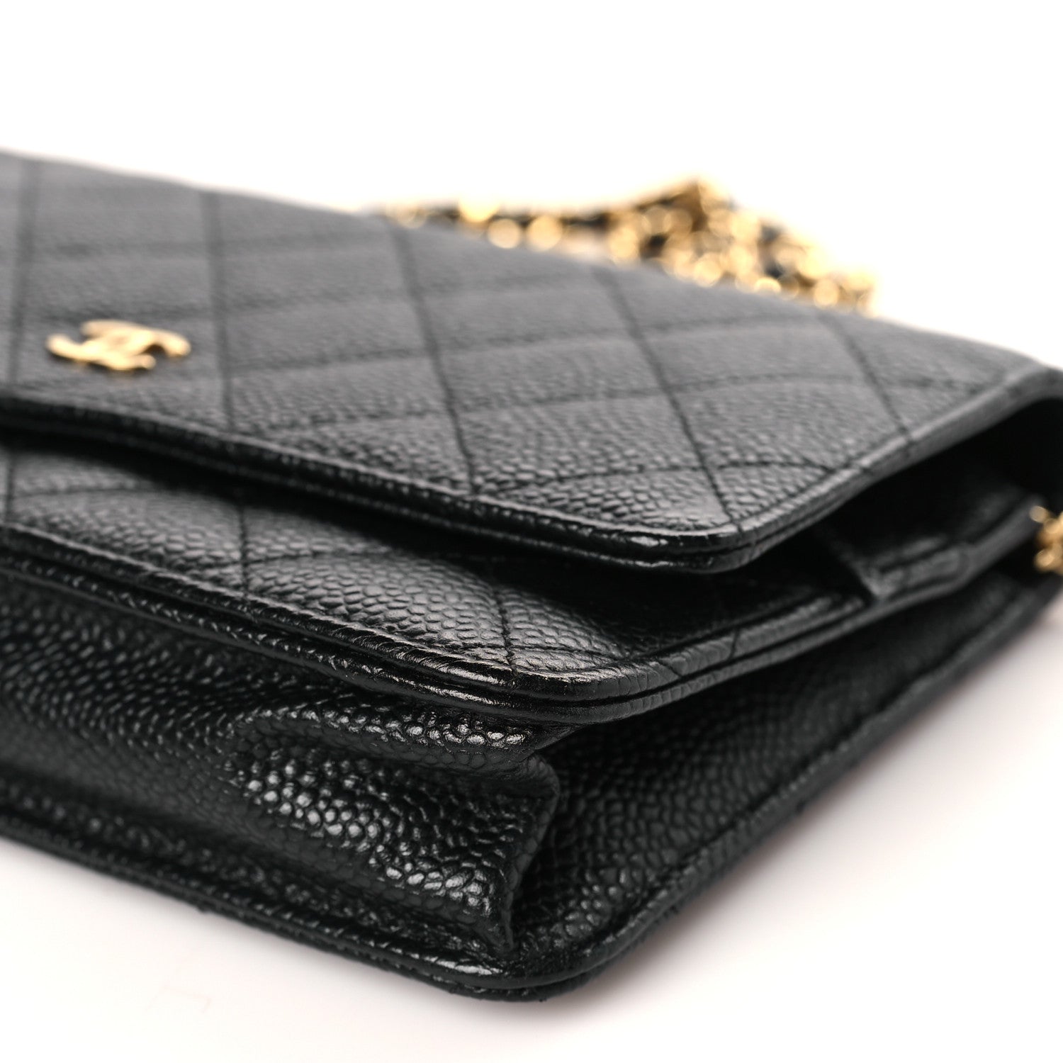 Chanel Caviar Quilted Wallet on Chain WOC Black 10 of 11