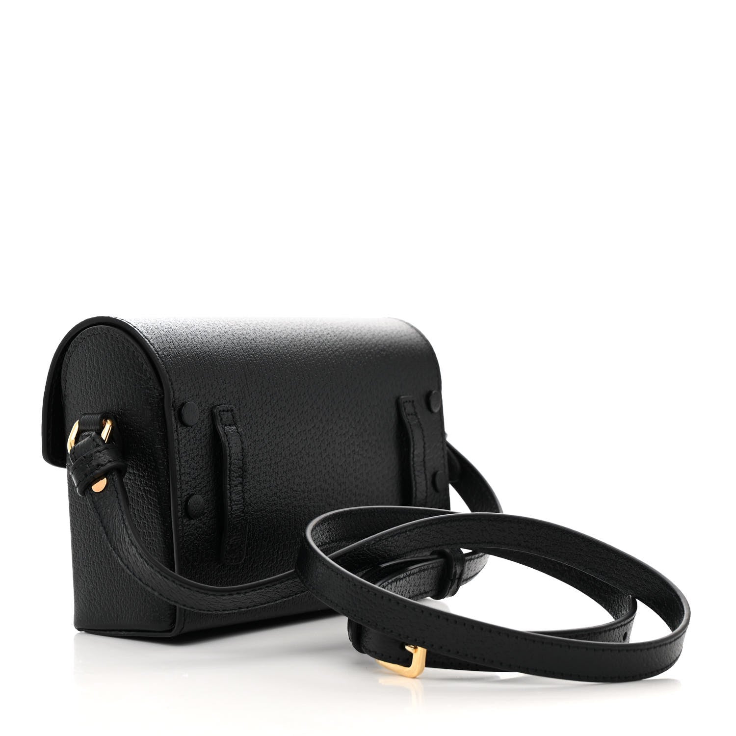 Gucci Calfskin Horsebit 1955 Shoulder Bag Black 3 of 11