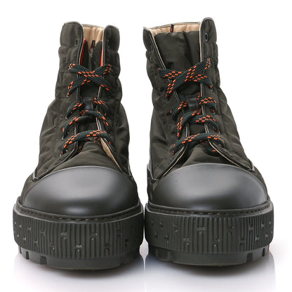 Hermes Calfskin Parachute Fresh Mens Ankle Boots 44 Khaki 3 of 9