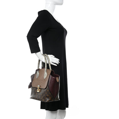 Louis Vuitton Monogram Ostrich Lizard Majestueux PM Bordeaux 2 of 10