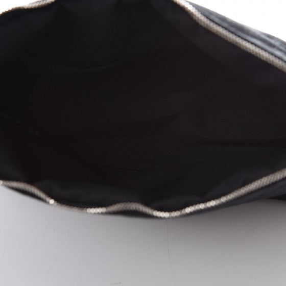 Cotton Canvas Bolide Travel Cosmetic Pouch Black