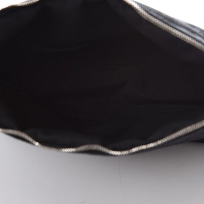 Hermes Cotton Canvas Bolide Travel Cosmetic Pouch Black 5 of 7