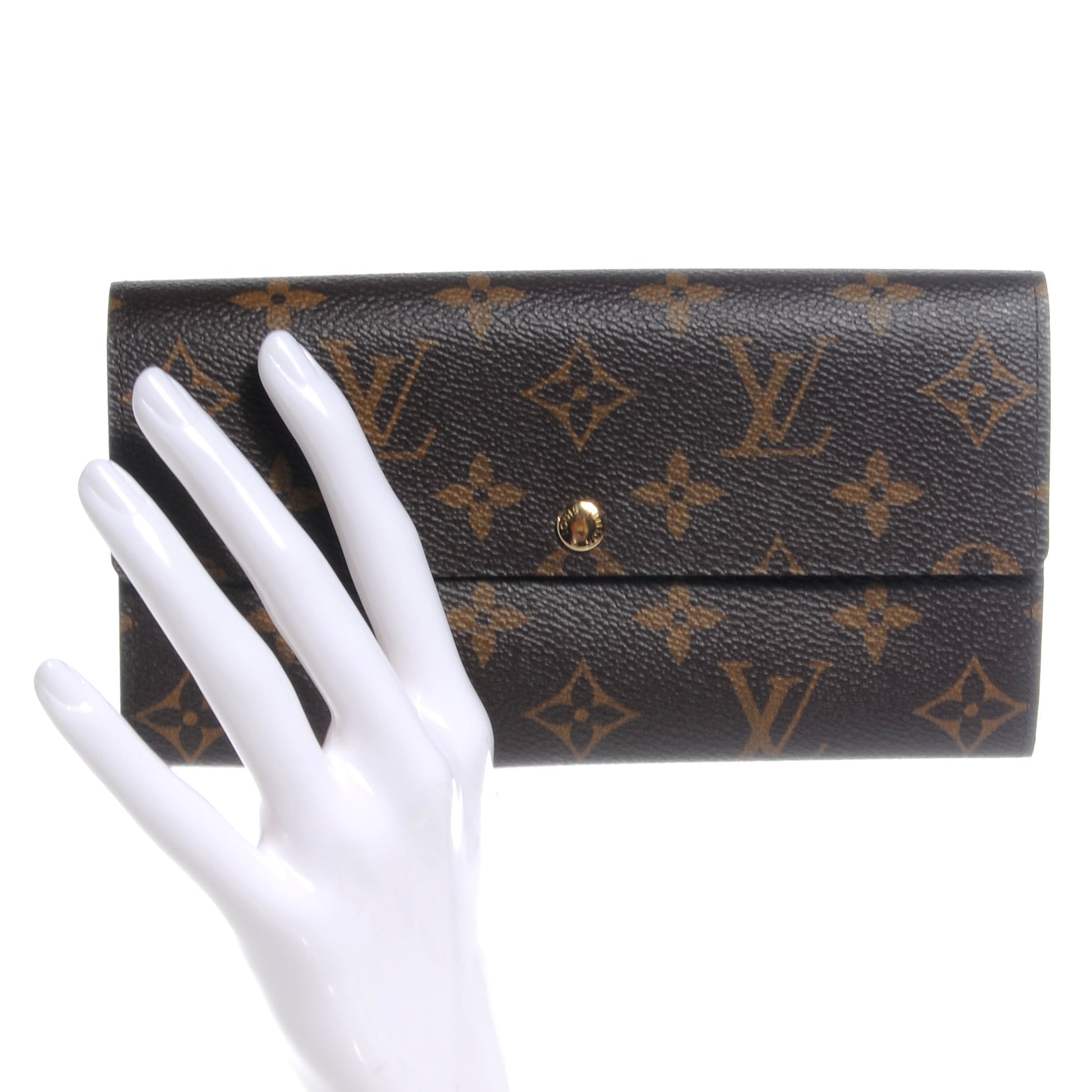 Louis Vuitton Monogram Leopard Sarah Wallet 2 of 8